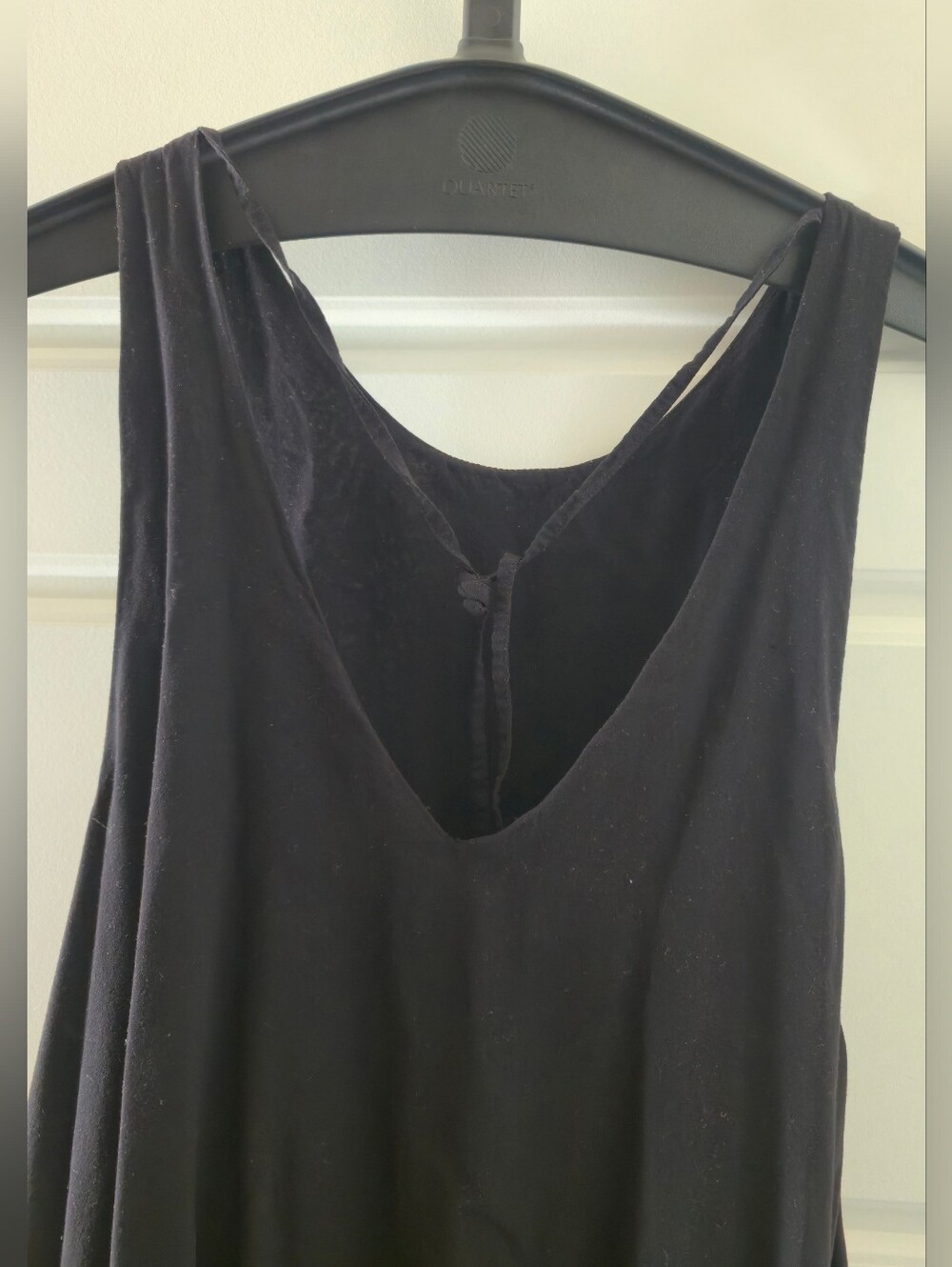 Silence + Noise Summer Dress Sleeveless Rayon L Black Soft Asymmetric Hemline - Picture 14 of 15